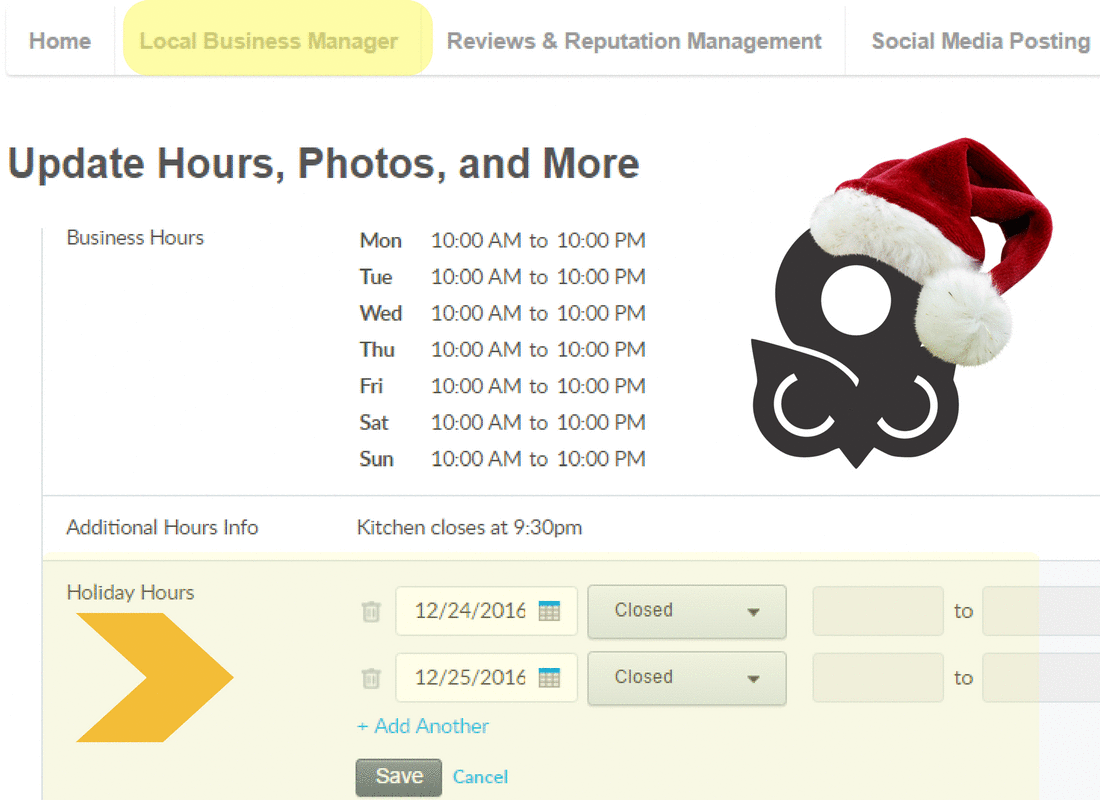 Happy Holiday Hours
